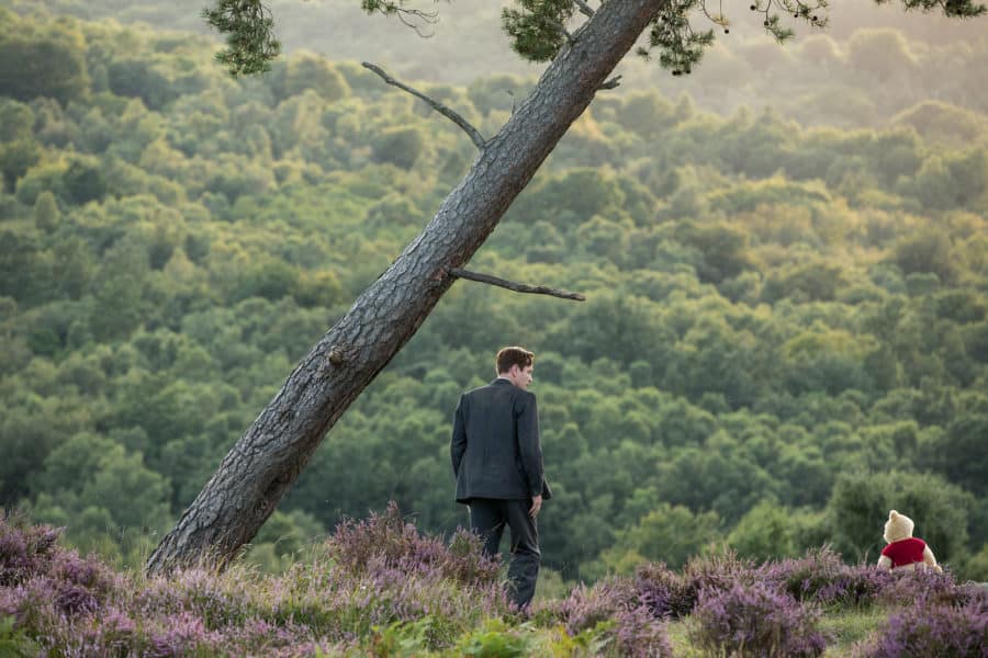 Christopher Robin (Ewan McGregor) and his longtime friend Winnie the Pooh in Disney’s live-action adventure CHRISTOPHER ROBIN.