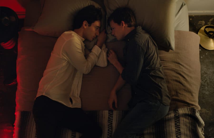 boy_erased_20180503_03_R25 Theodore Pellerin stars as “Xavier” and Lucas Hedges stars as “Jared” in Joel Edgerton’s BOY ERASED, a Focus Features release. Credit: Focus Features