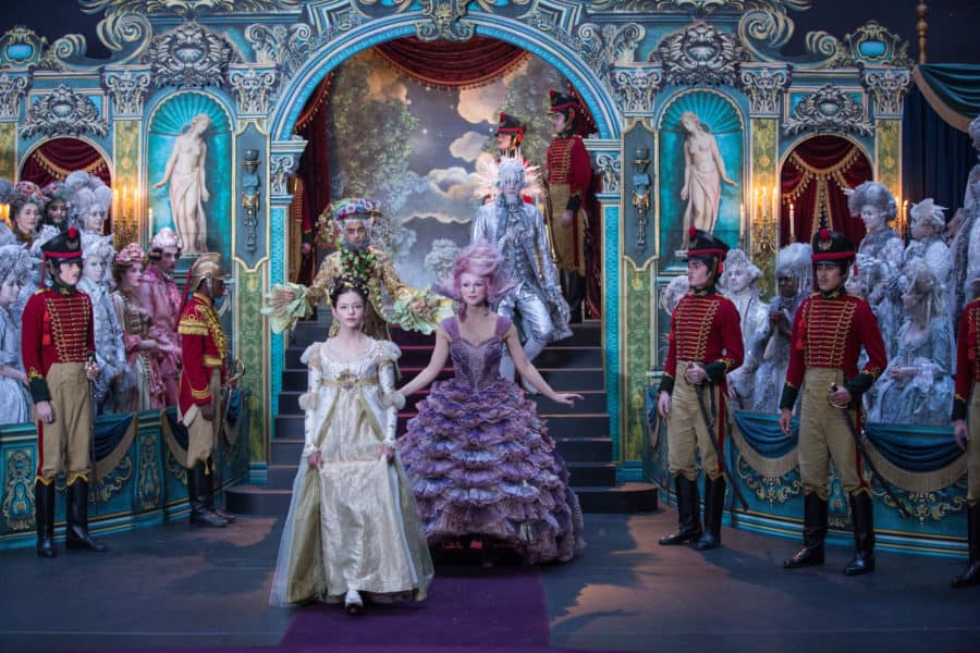 Mackenzie Foy is Clara, Keira Knightley is Sugar Plum Fairy, Jaden Fowara-Knight is Phillip, Eugenio Derbez is Hawthorne and Richard E. Grant is Shiver in Disney’s THE NUTCRACKER AND THE FOUR REALMS.