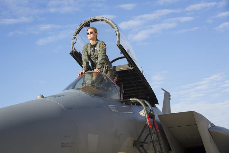 Marvel Studios' CAPTAIN MARVEL..Carol Danvers/Captain Marvel (Brie Larson)..Photo: Chuck Zlotnick..©Marvel Studios 2019