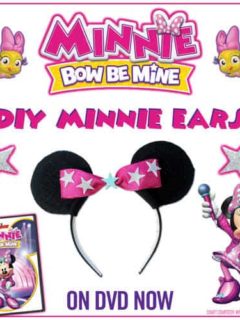DIY Minnie Mouse Ears printable craft