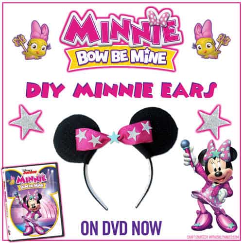 DIY Minnie Mouse Ears printable craft