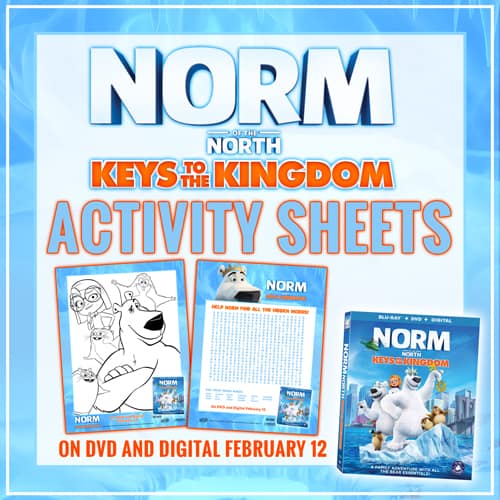 Norm of the North: Keys to the Kingdom Activity Sheets for Kids