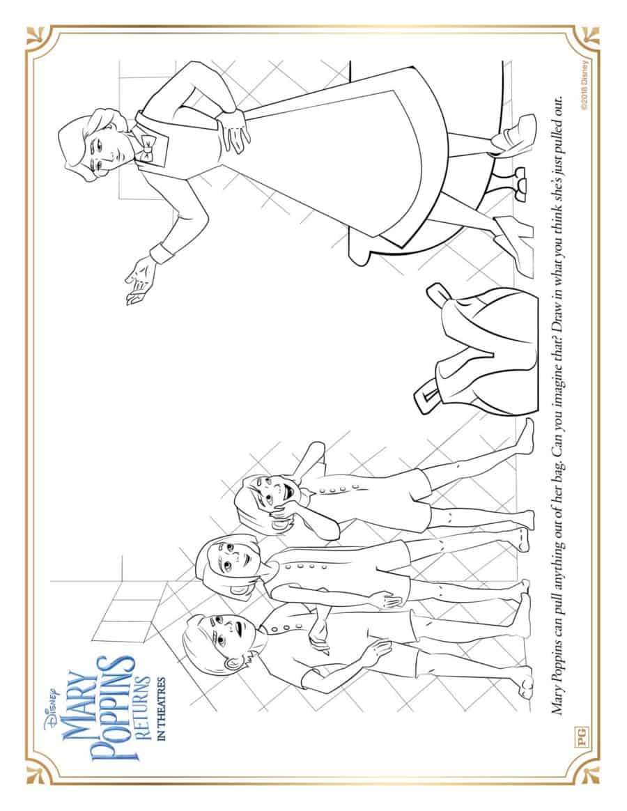 Free Mary Poppins Returns Printable Activity Sheets