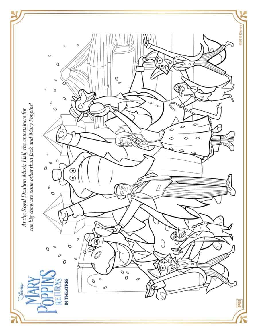 Free Mary Poppins Returns Printable Activity Sheets