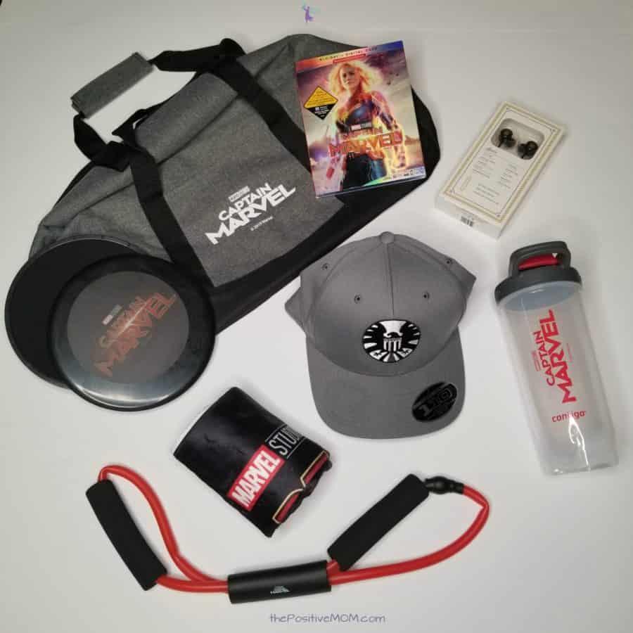 Captain Marvel Fitness Kit and Bluray Copy