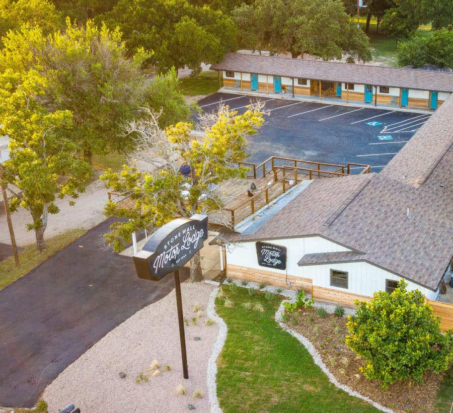 Stonewall Motor Lodge Stonewall TX Overhead View