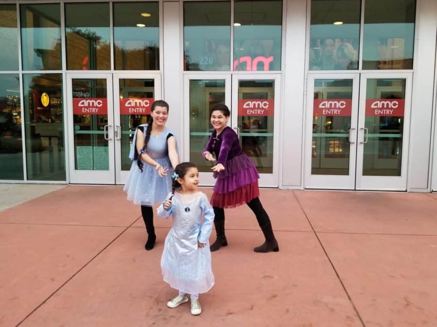 Disney Frozen family night out in theaters Frozen 2