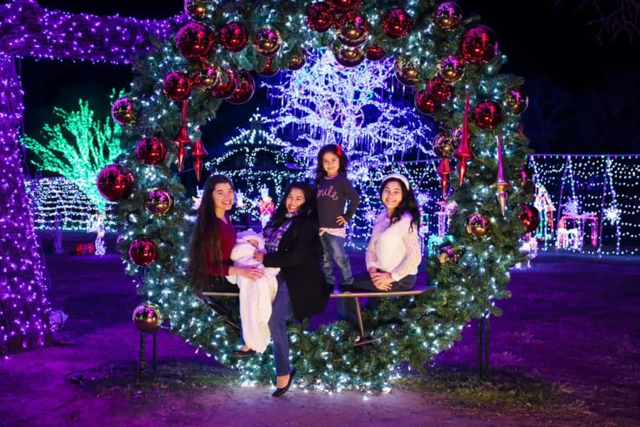 Daystar Christmas lights Christmas wreath fun family Christmas activities Dallas Fort Worth