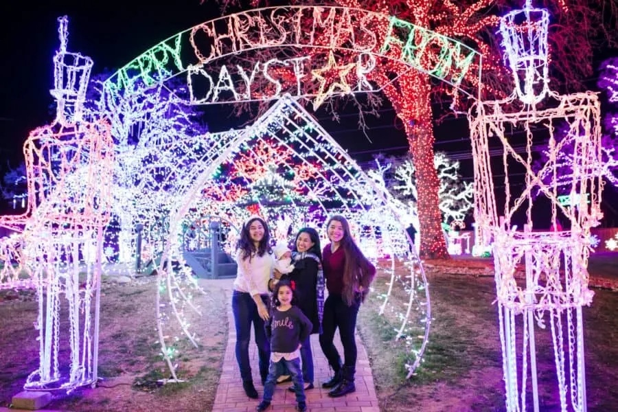 Daystar Christmas lights Christmastown family Christmas in Dallas Fort Worth