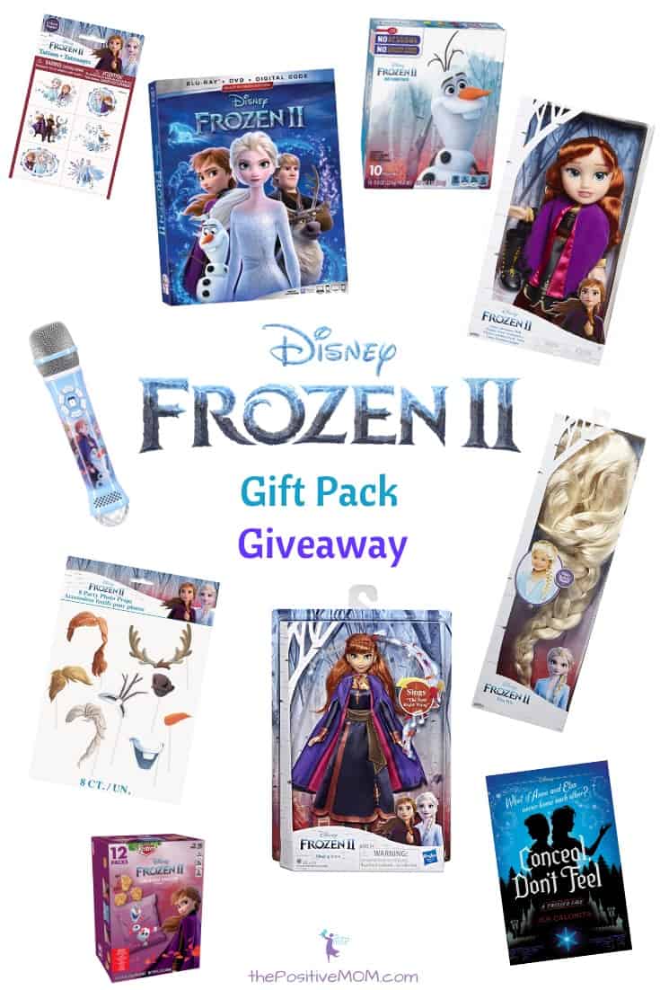 Disney Frozen 2 gift pack giveaway the positive mom