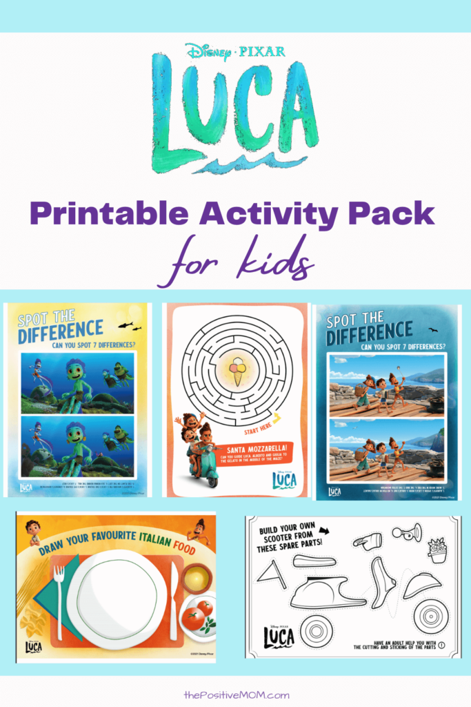 Printable LUCA Activity sheets for kids