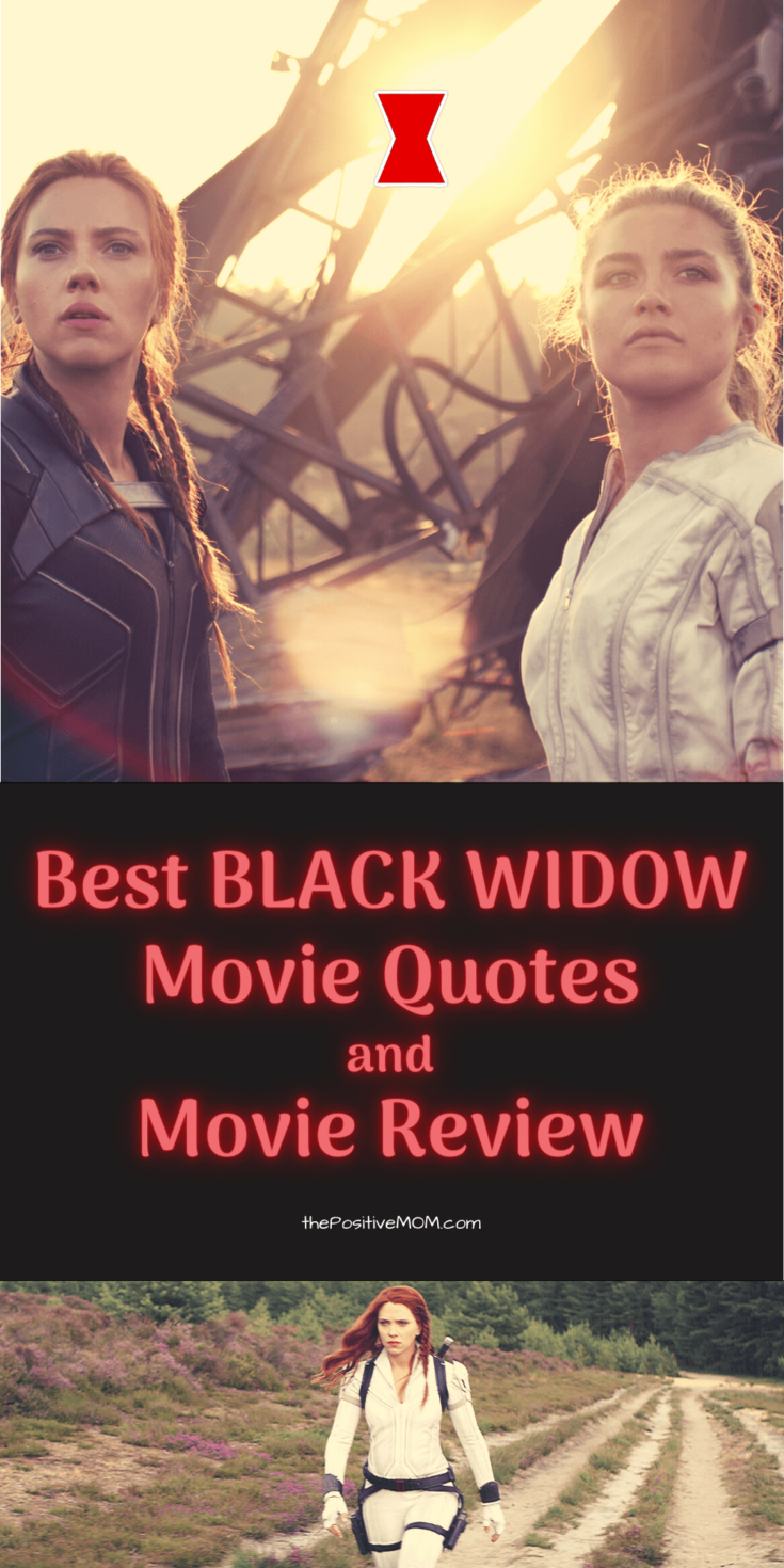 The Best Black Widow Movie Quotes and Movie Review for Moms