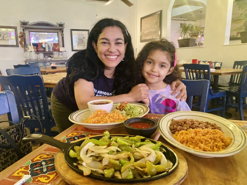 Hispanic Heritage Month Hispanic Heritage Trail Chevrolet Elayna and Eliana celebrating her birthday in The Original Mexican Eats Restaurant (The Oldest Restaurant in Fort Worth) 2021 Chevy Silverado