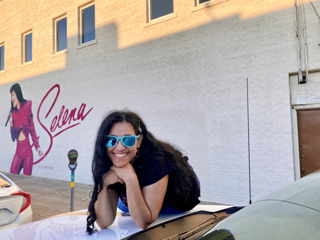 Hispanic Heritage Month Hispanic Heritage Trail - 2021 Chevy Silverado - Selena Mural in Dallas Texas