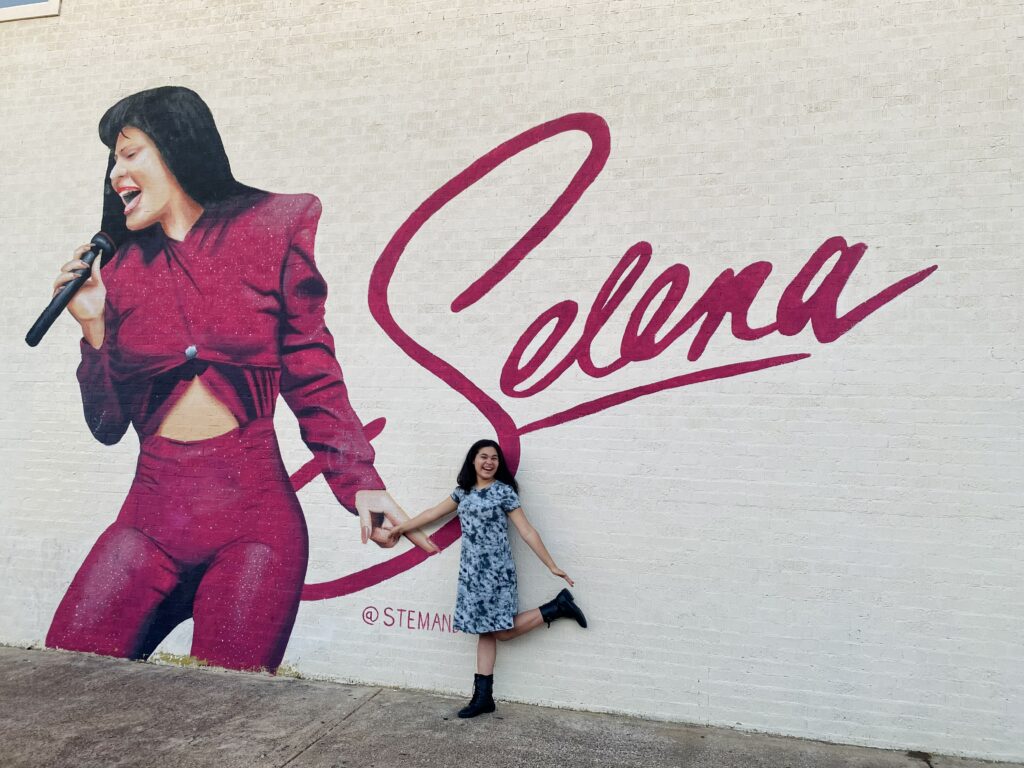 Hispanic Heritage Month Hispanic Heritage Trail - 2021 Chevy Silverado - Selena Mural in Dallas Texas