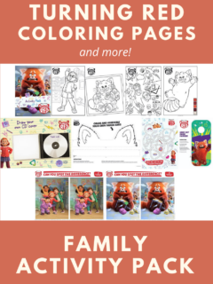 Turning Red Coloring Pages - Family Activity Pack and More!