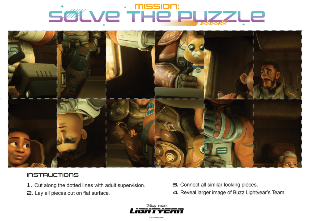 Lightyear movie - Solve the Puzzle