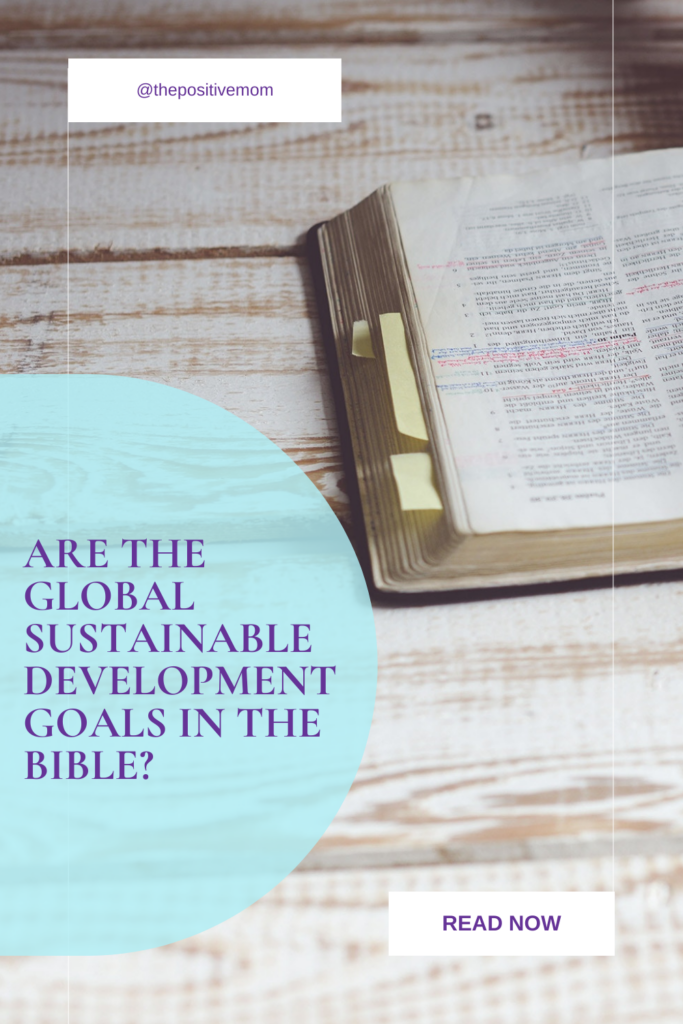 Are The Global Sustainable Development Goals in the Bible?